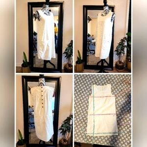 Nymph Eyelet Shift Dress Cream Like New